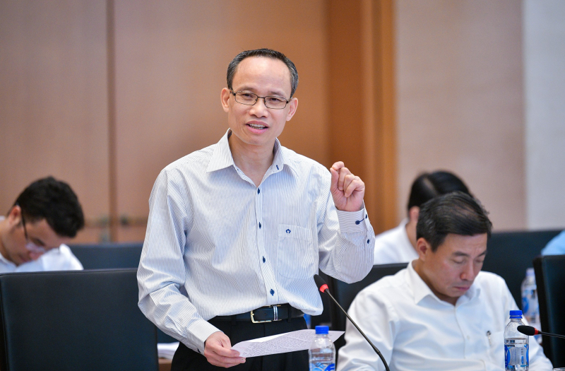 TS Cấn Văn Lực, chuyên gia kinh tế trưởng BIDV phát biểu